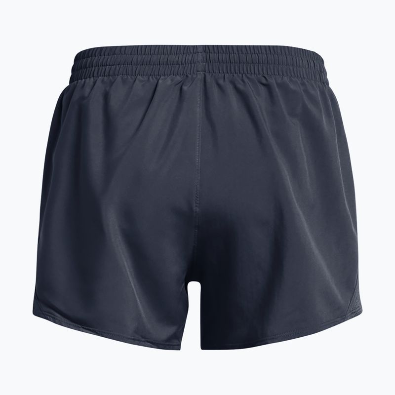 Dámské běžecké šortky Under Armour Fly By 3" downpour gray / downpour gray / reflective 6