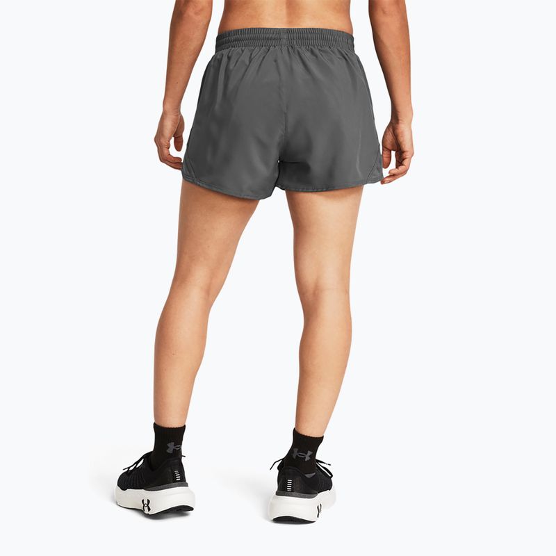 Dámské běžecké šortky Under Armour Fly By 3" castlerock/castlerock/reflective 3