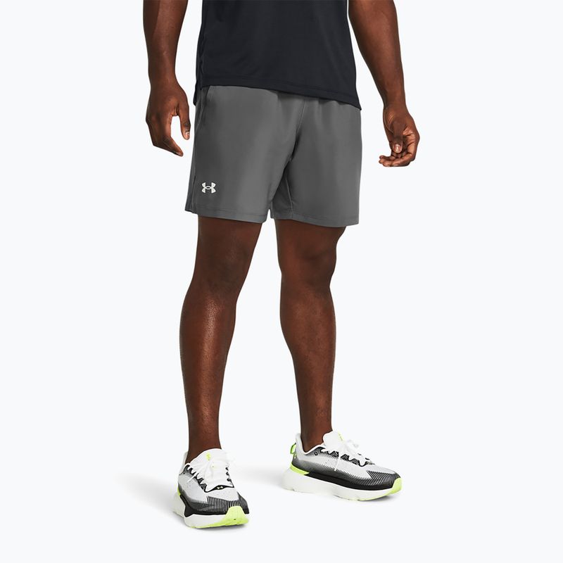 Pánské běžecké šortky Under Armour Launch 7" castlerock/castlerock/reflective
