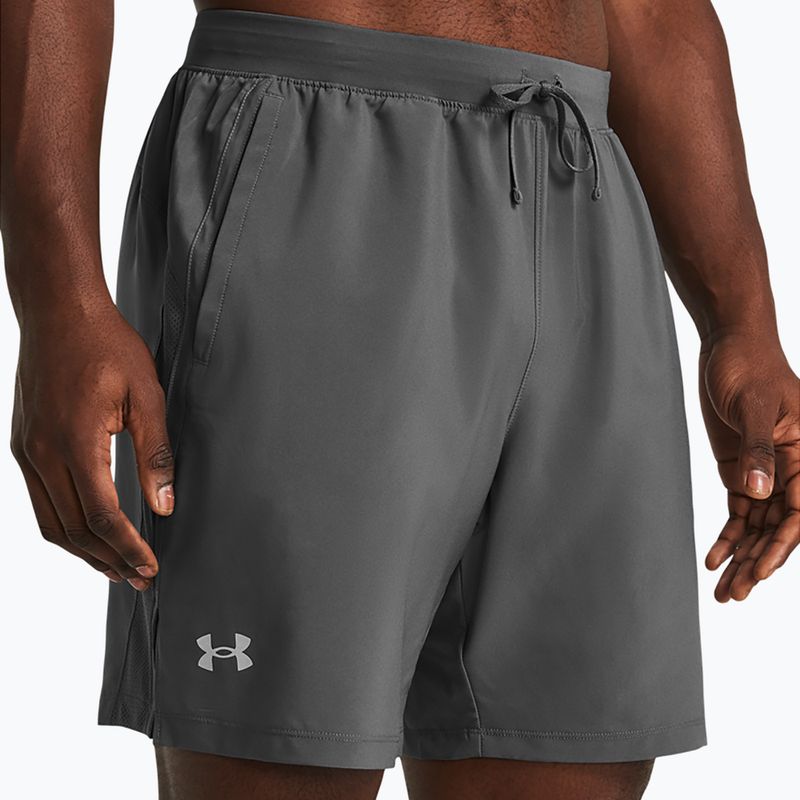Pánské běžecké šortky Under Armour Launch 7" castlerock/castlerock/reflective 4
