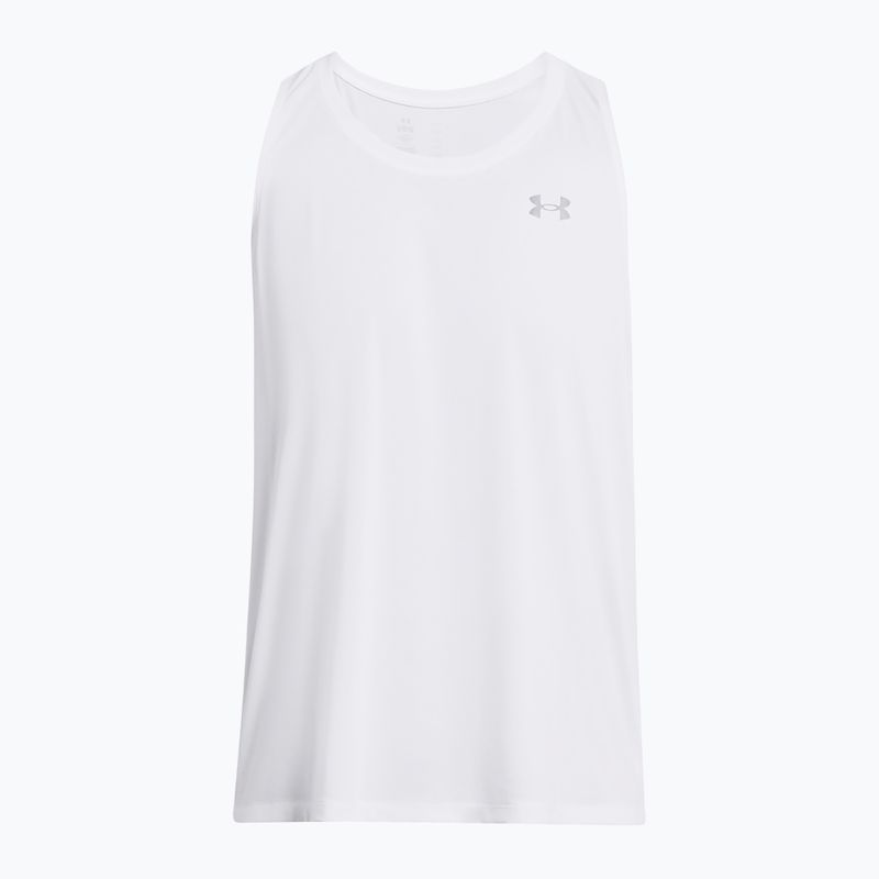 Pánské běžecké tílko Under Armour Launch Singlet white/reflective