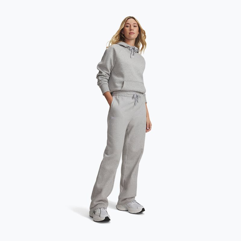 Dámské kalhoty Under Armour Rival Fleece Straight Mod gray light heather/white 2