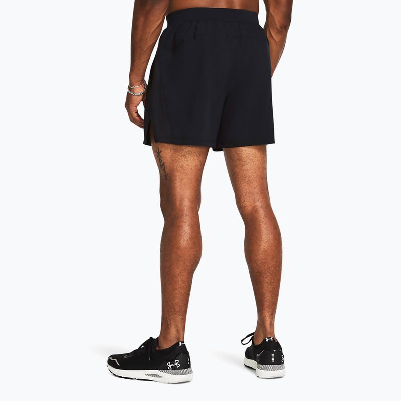 Pánské běžecké šortky Under Armour Lanch 5" Unlined black / black / reflective 3