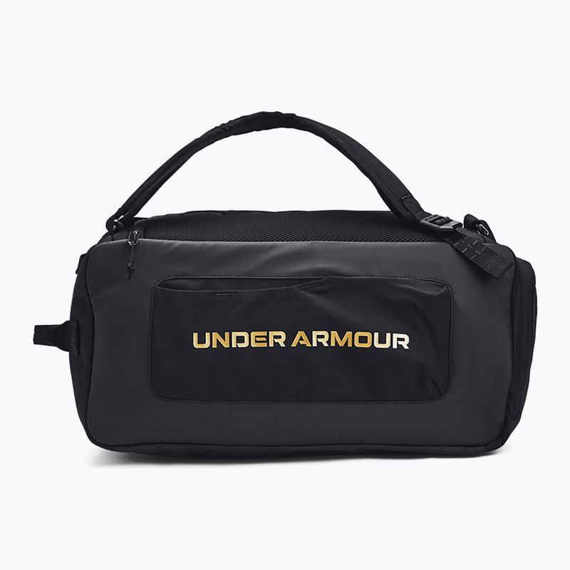 Sportovní taška Under Armour Contain Duo 40 l black/metallic gold 2