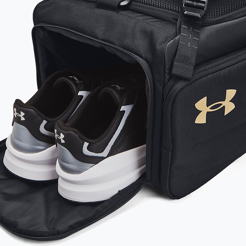 Sportovní taška Under Armour Contain Duo 40 l black/metallic gold 5