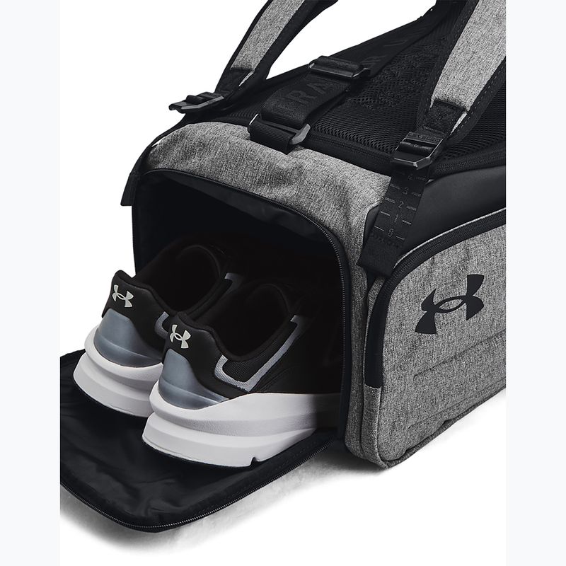 Tréninková taška Under Armour Contain Duo 40 l castlerock medium heather/black/white 5