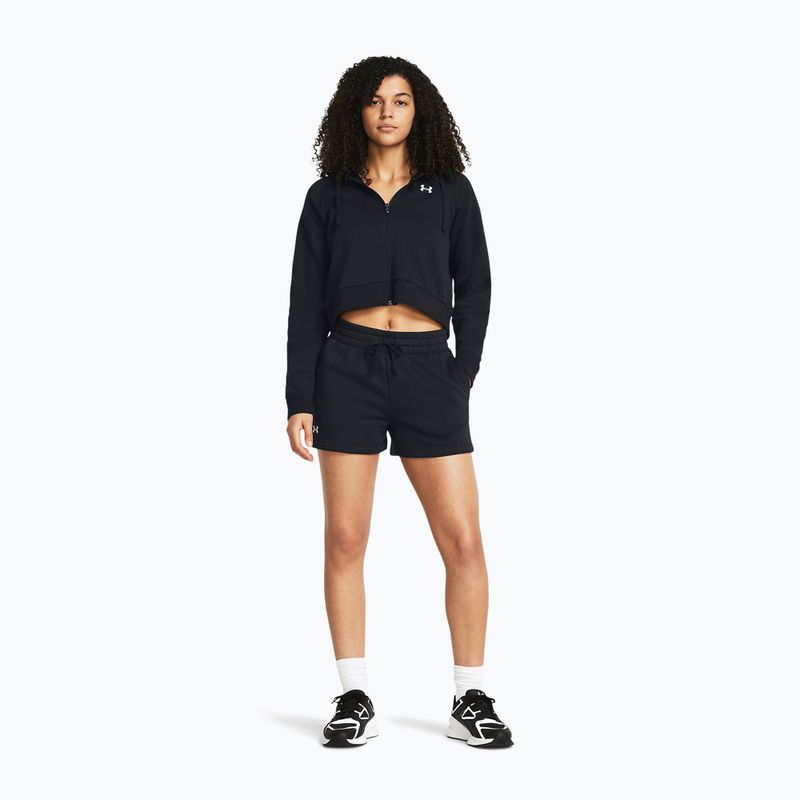 Dámské sportovní kraťasy  Under Armour Rival Fleece black/white 2