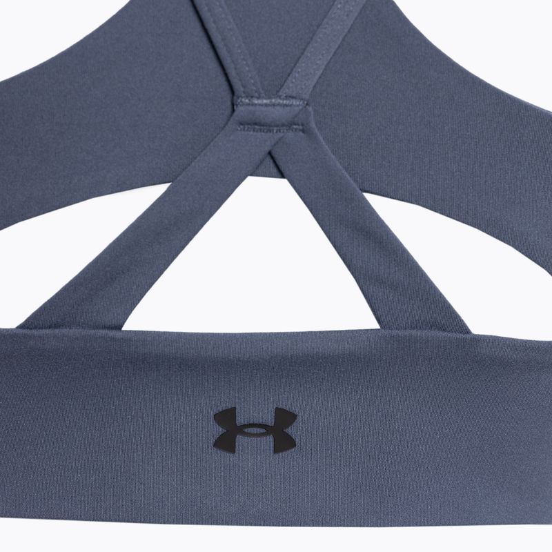 Sportovní podprsenka Under Armour Project Rock LG Grind Sportlette downpour gray/black 4