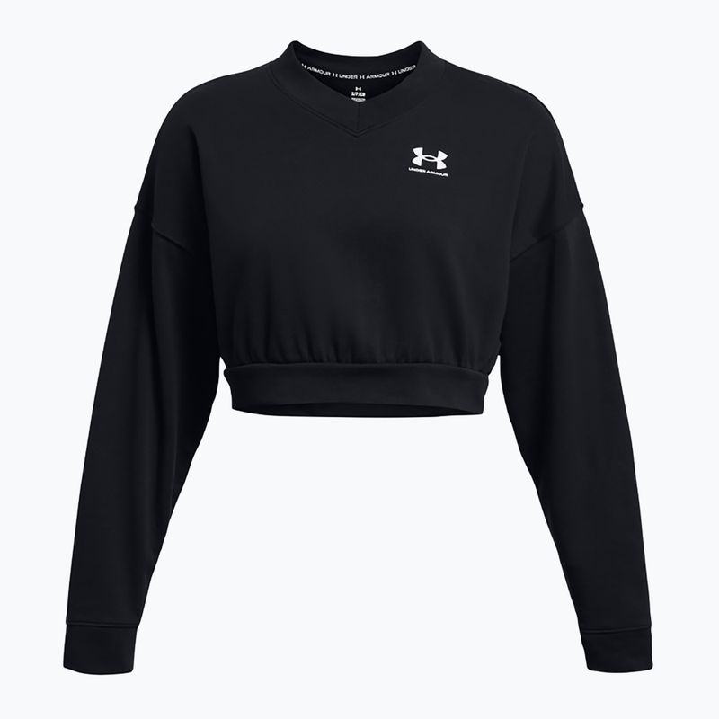 Dámská sportovní mikina Under Armour Rival Terry Os Crop Crew black/white 3