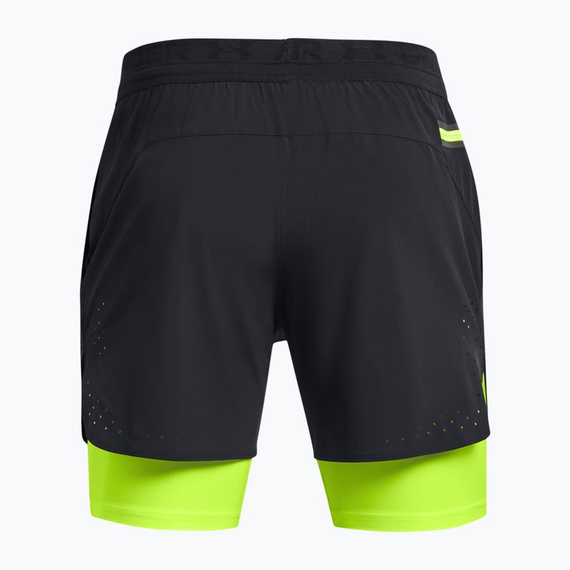 Pánské kraťasy  Under Armour Peak Woven 2in1 black/high vis yellow/high vis yellow 6