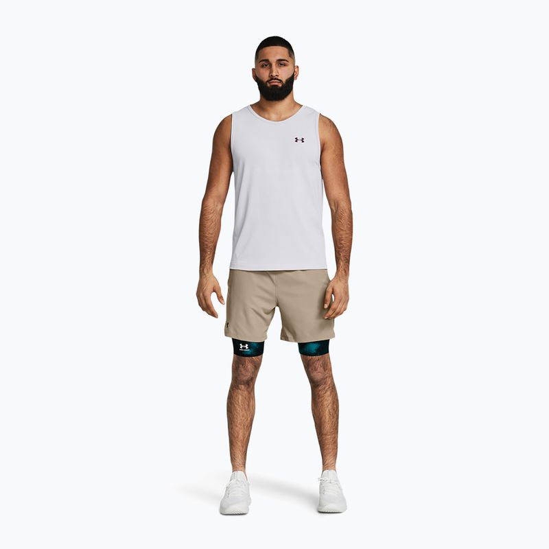 Pánské tréninkové šortky Under Armour UA Vanish Woven 6in timberwolf taupe/black 2