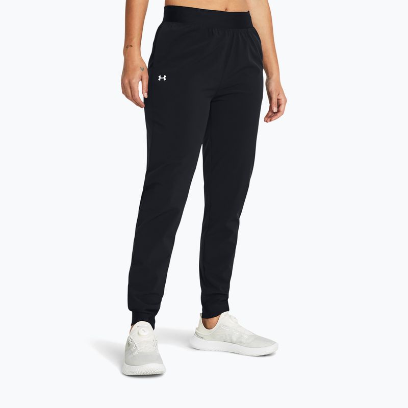 Dámské sportovní kalhoty  Under Armour Sport High Rise Woven black/white