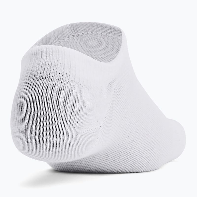 Tréninkové ponožky Under Armour Essential No Show 6 Pack white/white/halo gray 3