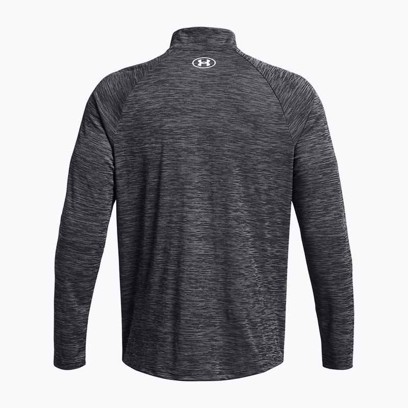 Pánská mikina Under Armour Tech Textured 1/2 Zip LS black/white 2