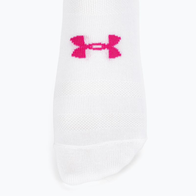 Dámské sportovní ponožky  Under Armour Essential Nv Mid Crew 3P white/white/astro pink 3