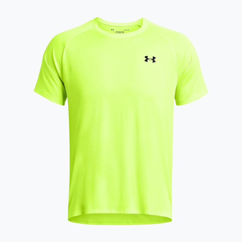Pánské tričko Under Armour Tech Textured high vis yellow/black 4