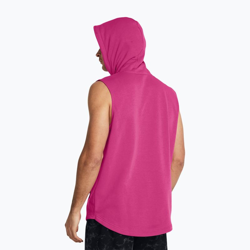 Pánské sportovní tričko  Under Armour Project Q2 Payoff Fleece HD astro pink/atomic/black 2