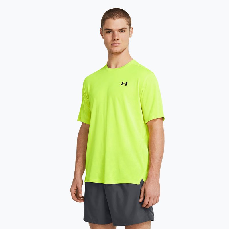 Pánské sportovní tričko  Under Armour Tech Vent Geode high vis yellow/black