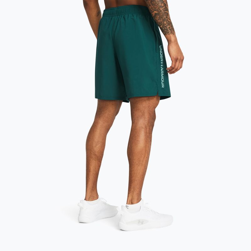 Pánské tréninkové šortky Under Armour Woven Wdmk hydro teal/radial turquoise 3