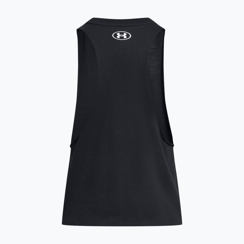 Dámské tréninkové tílko tank top  Under Armour Project Rock Neon Flame Tank black/black 4