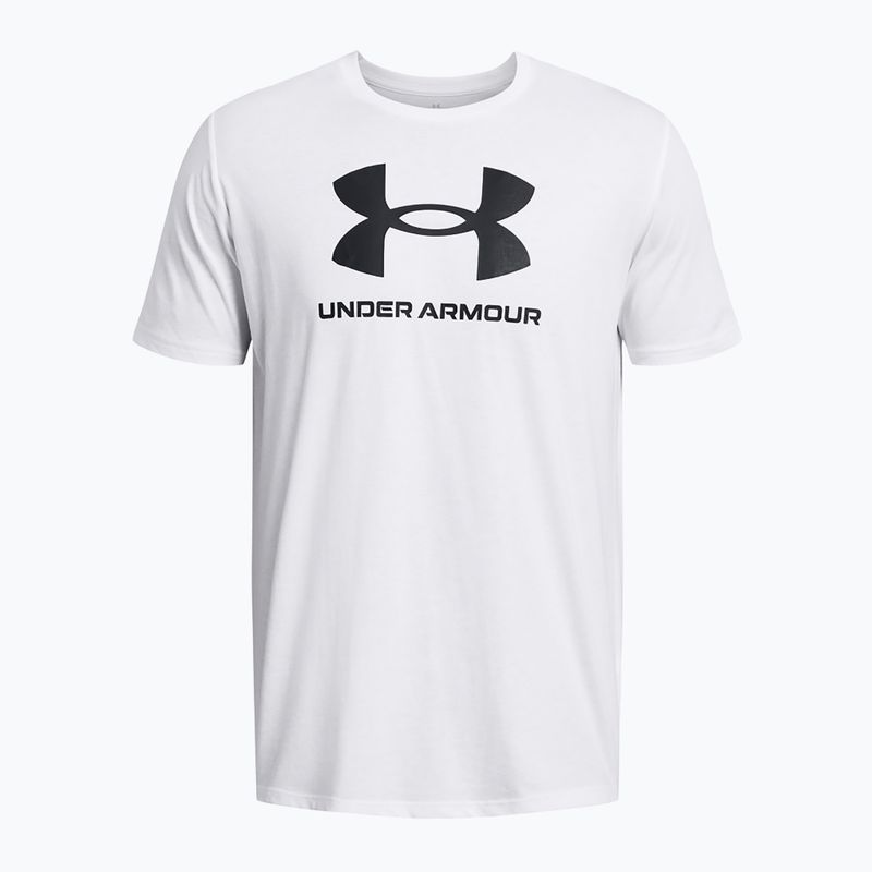 Pánské tričko Under Armour Sportstyle Logo Update white/black 3