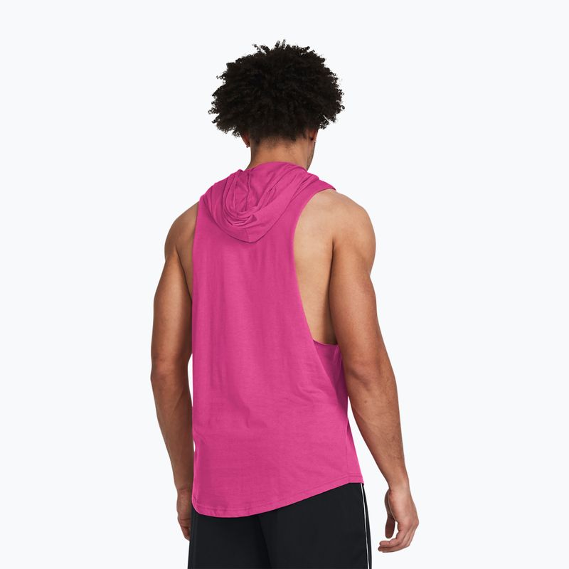 Pánské sportovní tričko longsleeve Under Armour Project Rock Rents Due HD astro pink/black 2