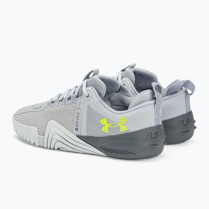 Pánské sportovní boty  Under Armour TriBase Reign 6 mod gray/starlight/high vis yellow 3