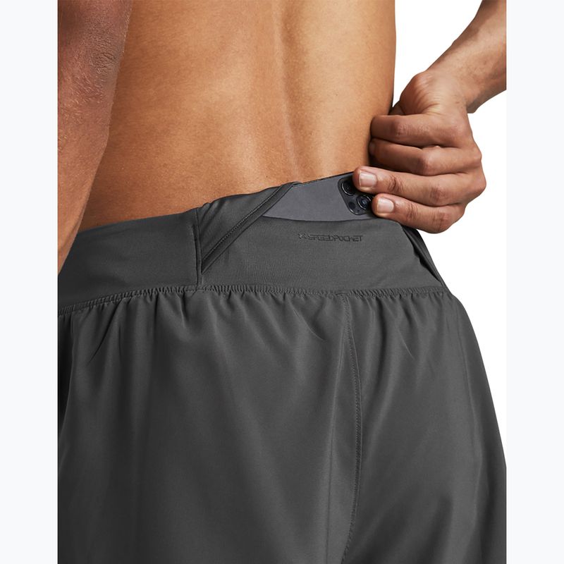Pánské běžecké šortky Under Armour Launch Elite 2In1 7'' castelrock/castelrock/reflective 5
