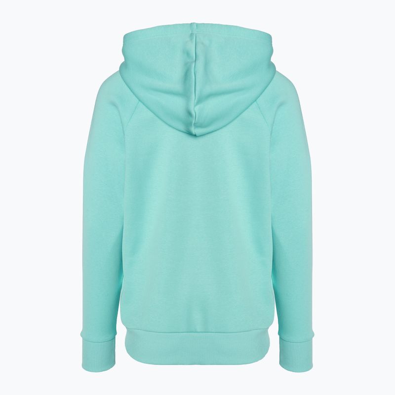 Dámská mikina Under Armour Rival Fleece Big Logo Hoody radial turquoise/white 5