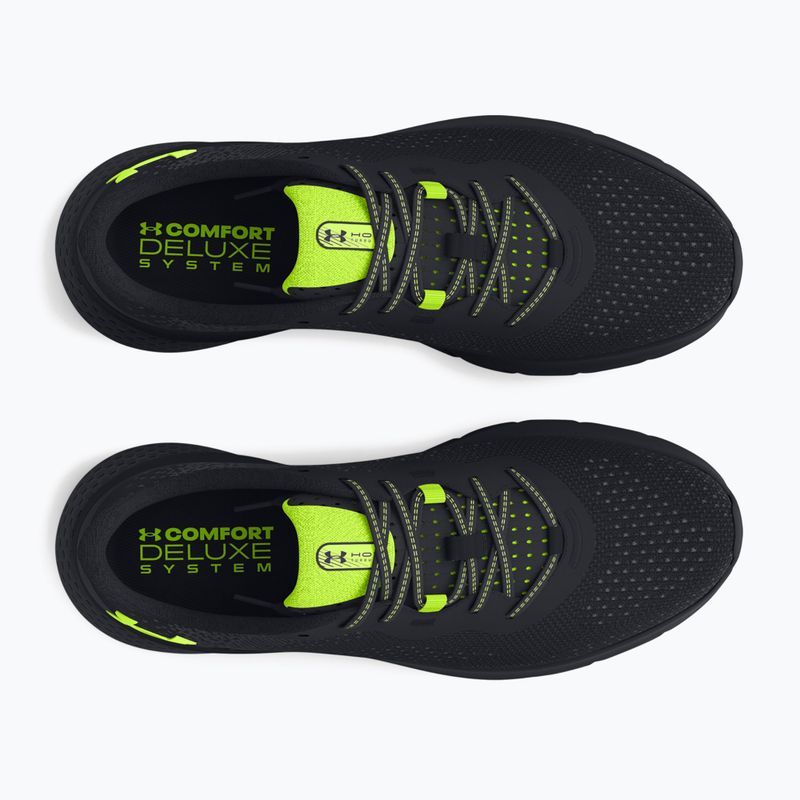 Pánské běžecké boty  Under Armour Hovr Turbulence 2 black/black/high vis yellow 10