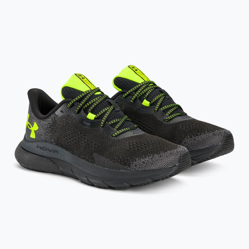 Pánské běžecké boty  Under Armour Hovr Turbulence 2 black/black/high vis yellow 4