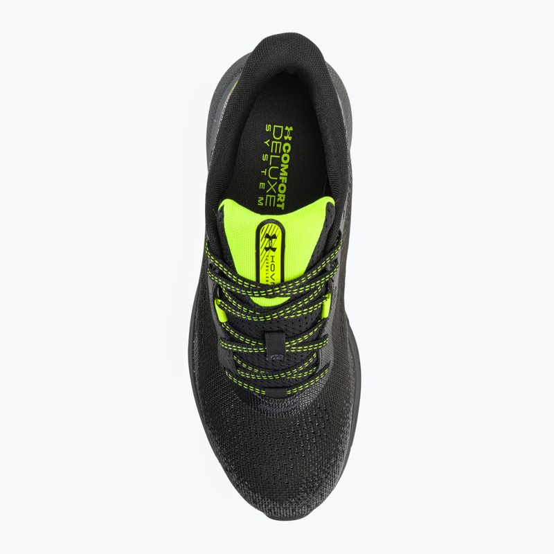 Pánské běžecké boty  Under Armour Hovr Turbulence 2 black/black/high vis yellow 6
