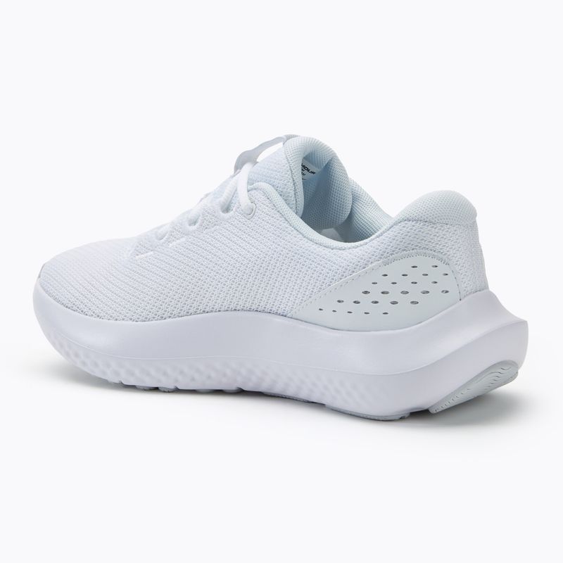 Dámské běžecké boty  Under Armour Charged Surge 4 white/distant gray/metallic silver 3