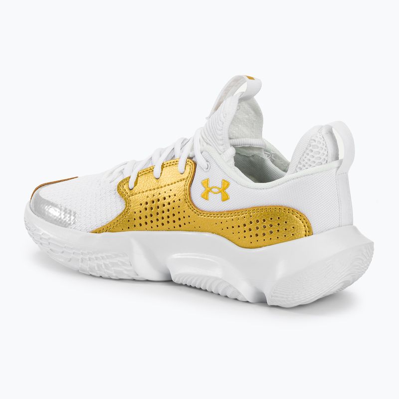 Basketbalové boty Under Armour Flow Futr X3 white/white/metallic gold 3