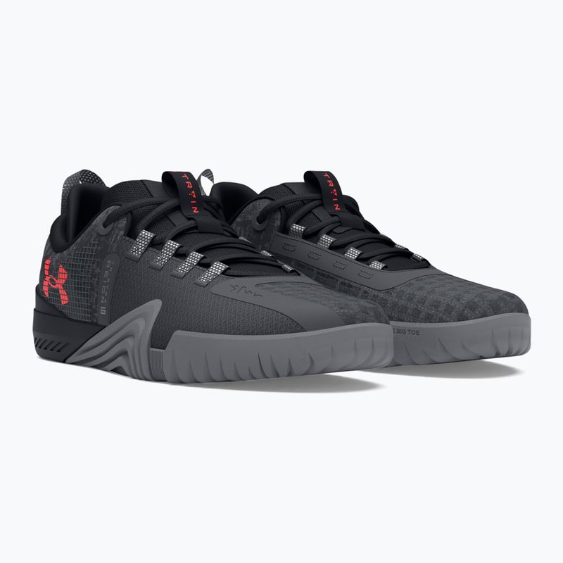Pánské sportovní boty  Under Armour TriBase Reign 6 gray void/pitch gray/rush red 7