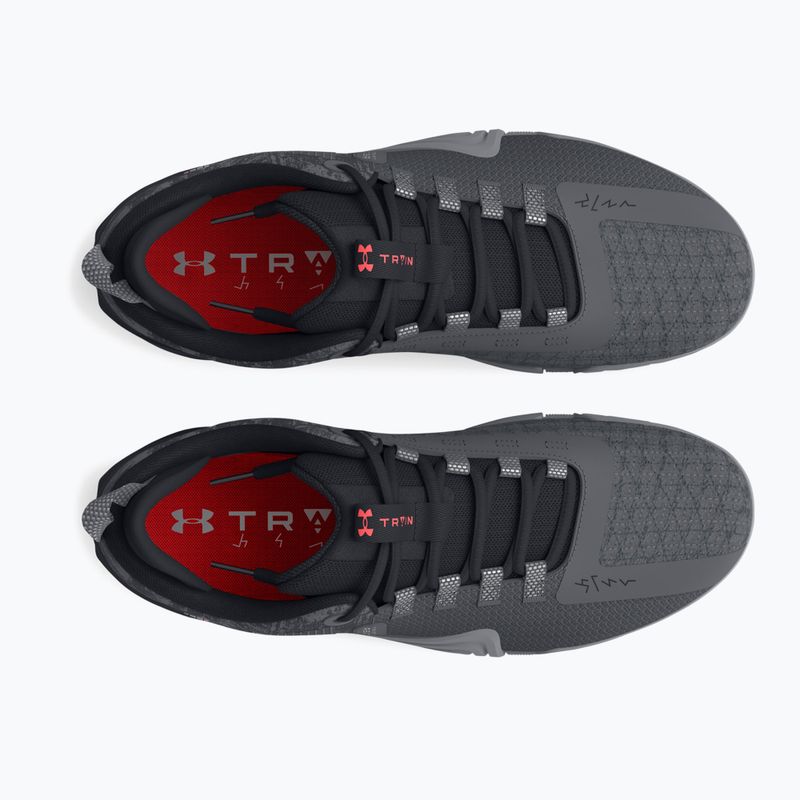 Pánské sportovní boty  Under Armour TriBase Reign 6 gray void/pitch gray/rush red 10