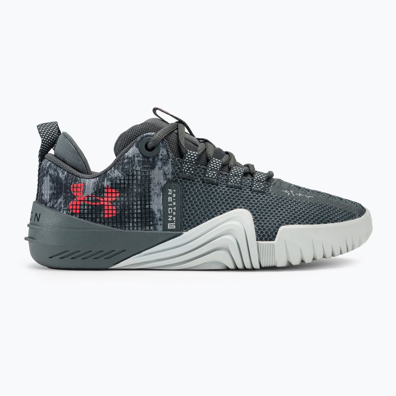 Dámské sportovní boty  Under Armour TriBase Reign 6 pitch gray/gray void/rush red 2