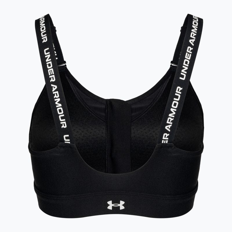 Fitness podprsenka Under Armour Infinity High Zip 2.0 black/white 2