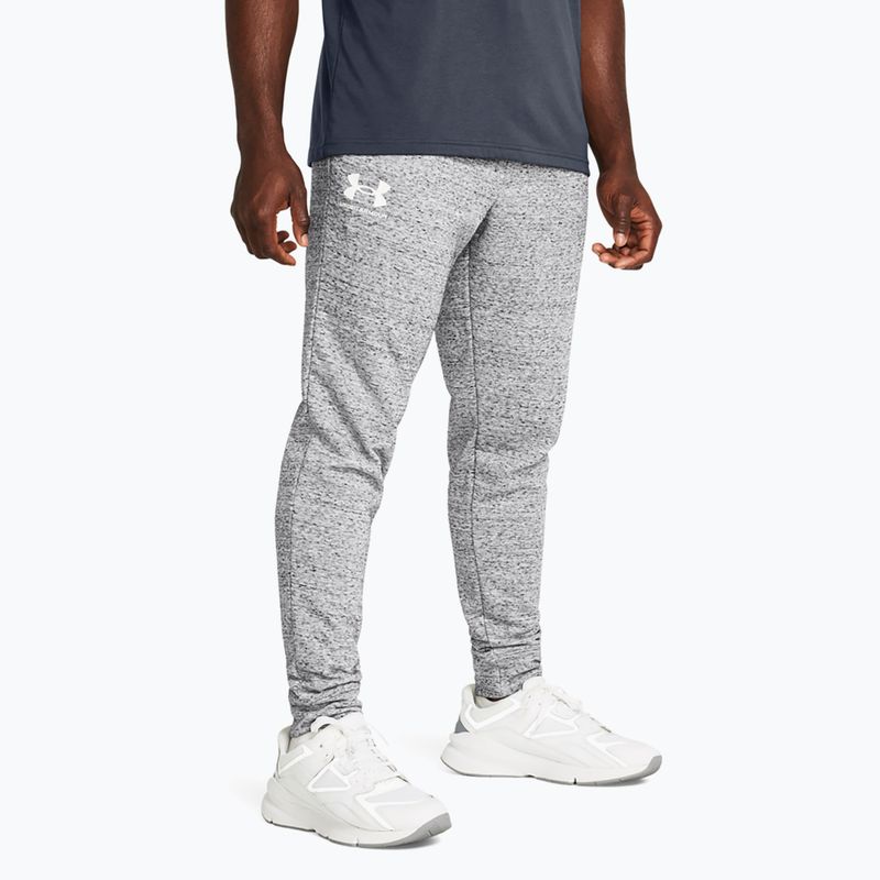 Pánské kalhoty  Under Armour Rival Terry Jogger mod gray light heather/onyx white