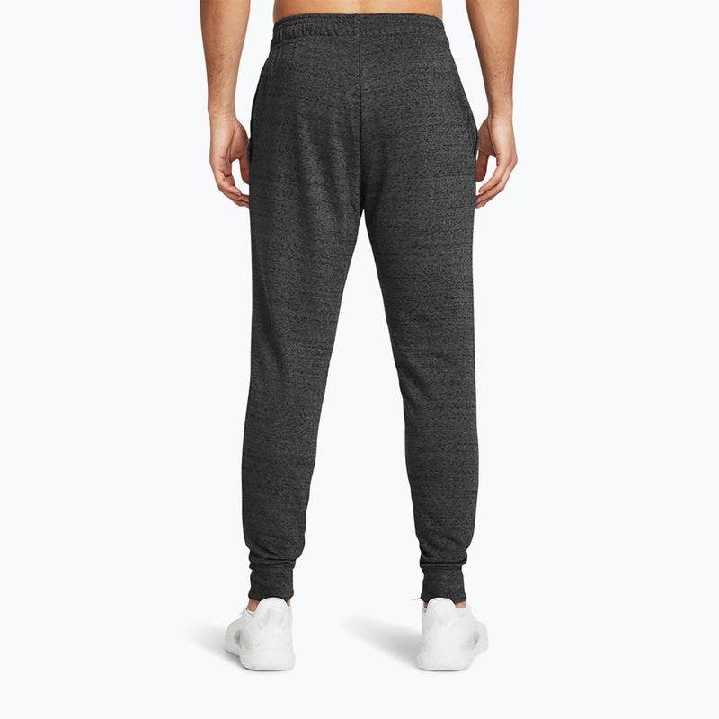 Pánské kalhoty Under Armour Rival Terry Jogger castlerock light heather/onyx white 3