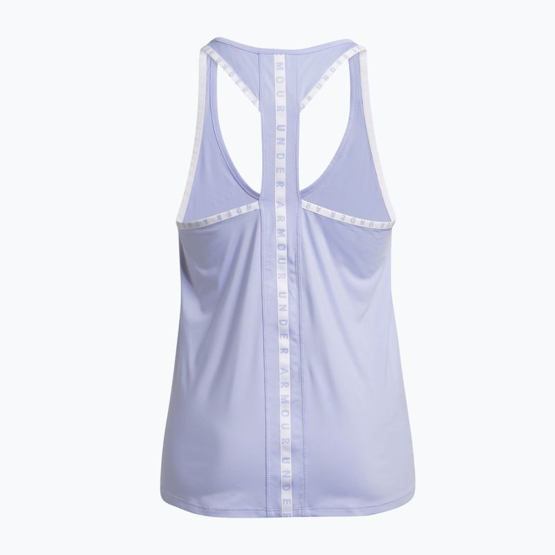 Dámské sportovní tílko tank top   Under Armour Knockout Tank celeste/white 5