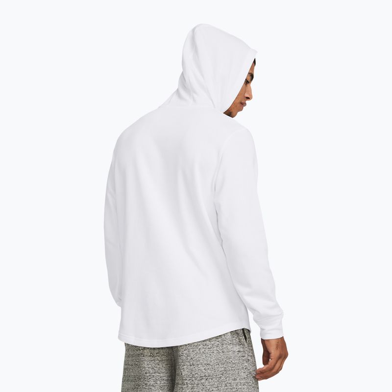 Pánská mikina Under Armour Rival Terry Graphic Hood white/black 2