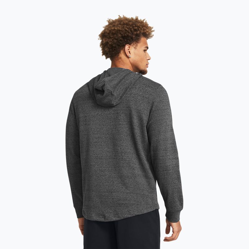 Pánská mikina Under Armour Rival Terry Graphic Hood castlerock/black 2