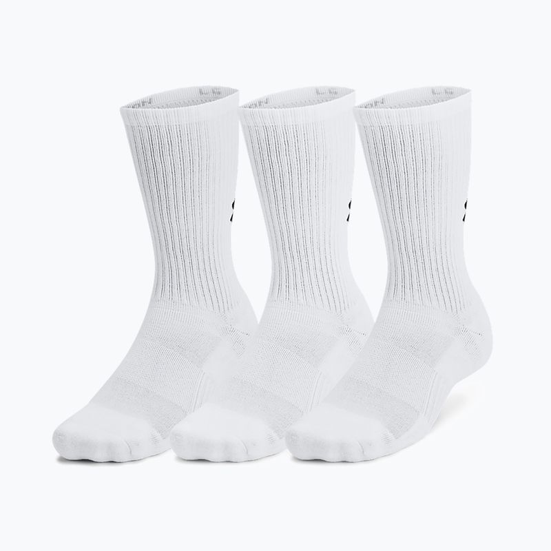 Ponožky Under Armour Training Cotton Crew 3 páry white/white/black