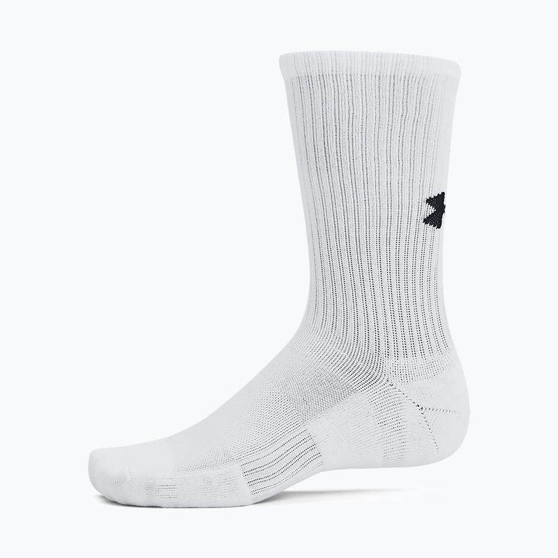 Ponožky Under Armour Training Cotton Crew 3 páry white/white/black 3