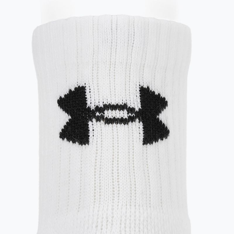 Ponožky Under Armour Training Cotton Quarter 3 páry white/white/black 3