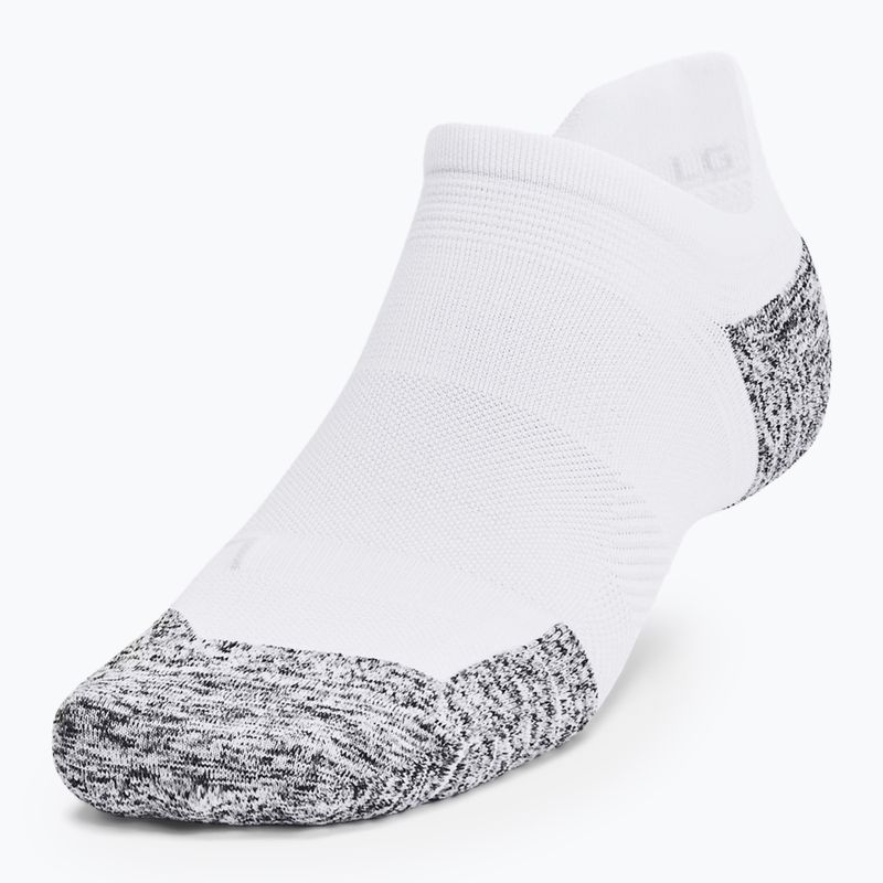 Běžecké ponožky Under Armour Dry Run Cushion No Show 3 pary white/halo gray/reflective 2