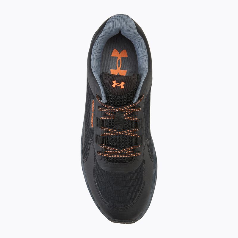 Pánské běžecké boty  Under Armour Charged Bandit Trail 3 black/black/orange blast 5