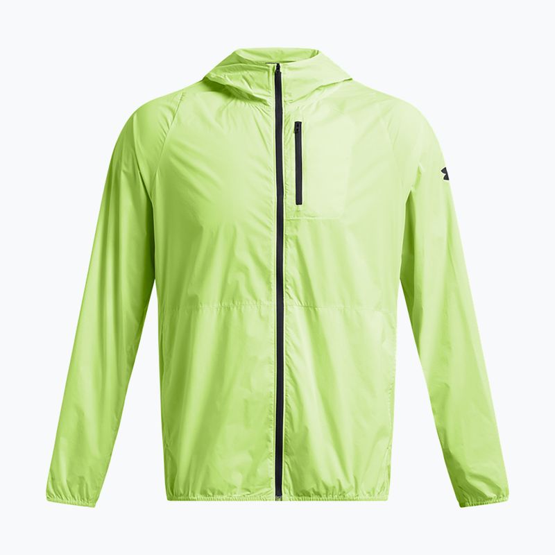 Pánská běžecká bunda Under Armour Launch Lightweight morph green/tetra gray/black 3