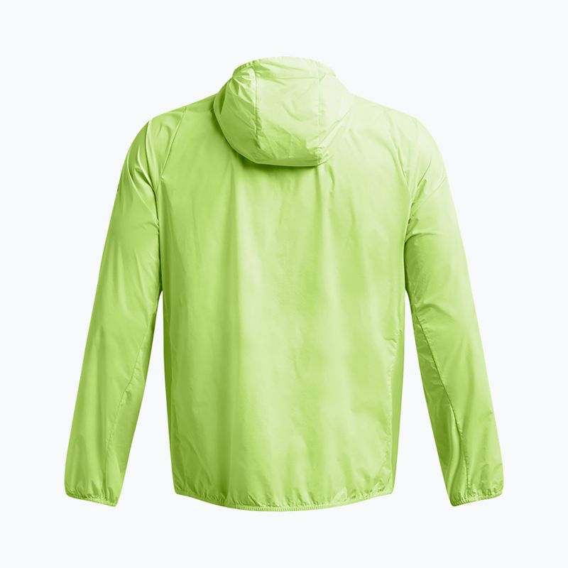 Pánská běžecká bunda Under Armour Launch Lightweight morph green/tetra gray/black 4